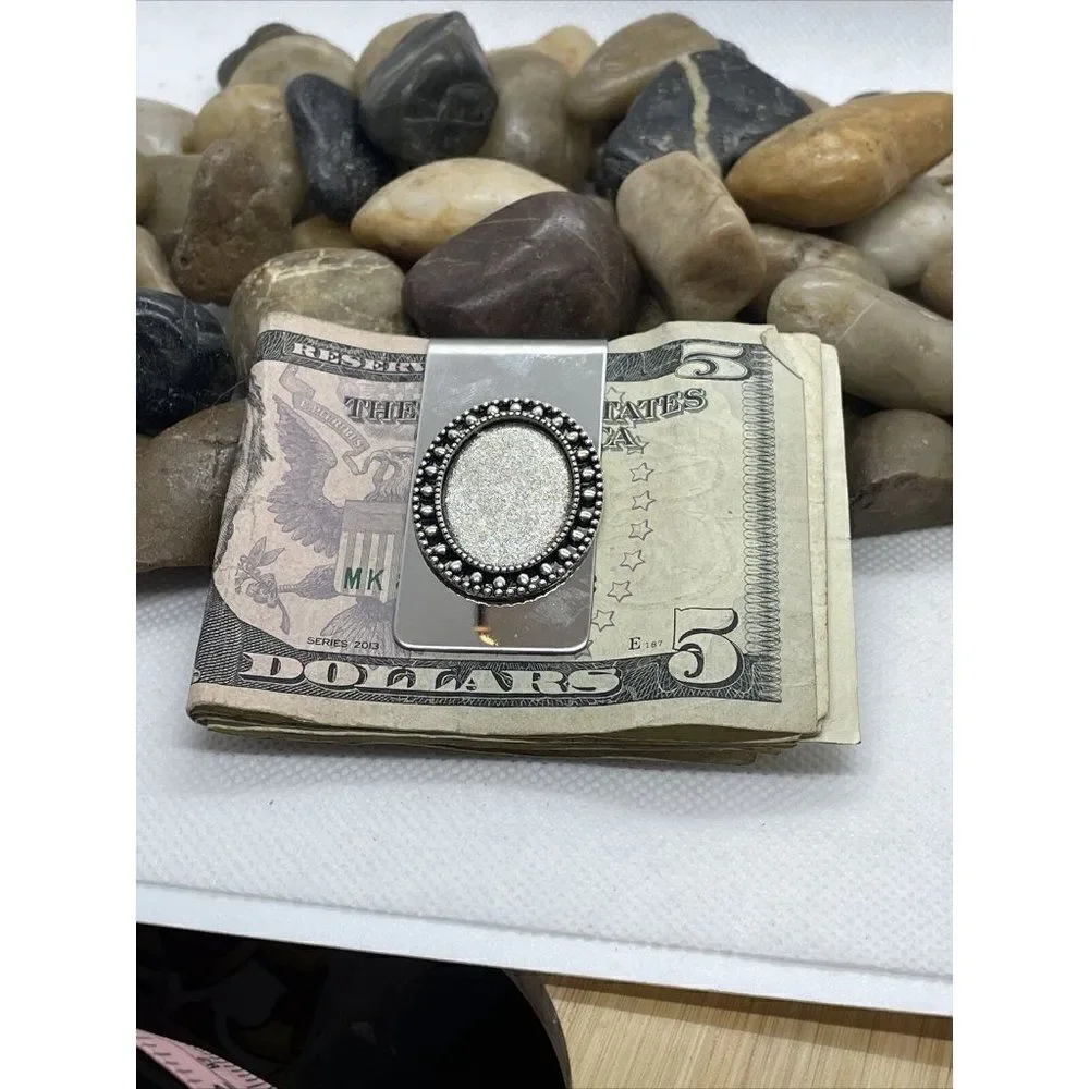 TURQUOISE Western Money Clip Stainless Steel UNIQUE Quality Wedding Party Gift